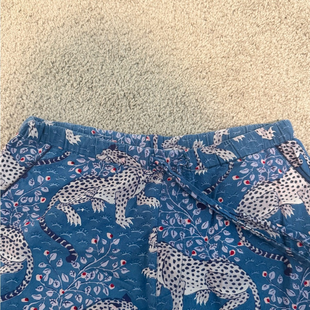 Printfresh Blue Pajama Set with White Animal Print - Picture 6 of 6
